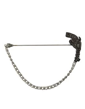 Dolce & Gabbana | Dolce & Gabbana Brass Copper Silk Revolver Gun Men Brooch Lapel Pin,商家Siebentaschen,价格¥2663
