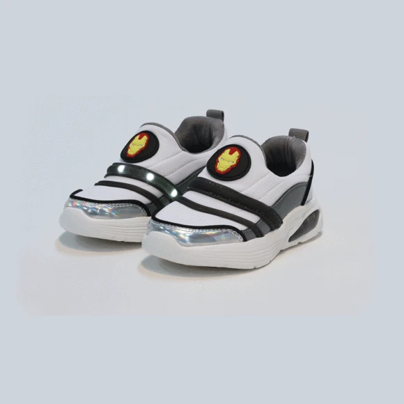 推荐【Brilliant|包邮包税】HAWKINS LIGHTNING SNEAKER 儿童  运动鞋 SNEAKERS  HK89506 MARVEL IRON MAN BLACK商品