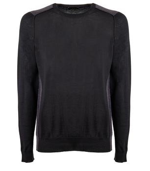 ROBERTO COLLINA, ROBERTO COLLINA | Roberto Collina Men's Black Wool Sweater商品图片 