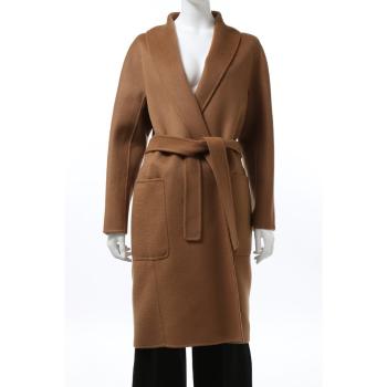 推荐MAXMARA 女士棕色羊毛长款大衣 90160703-600-009商品