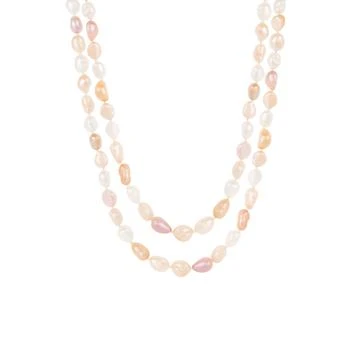 ��推荐Endless 64" Multicolor Baroque Shaped Pearl Necklace商品