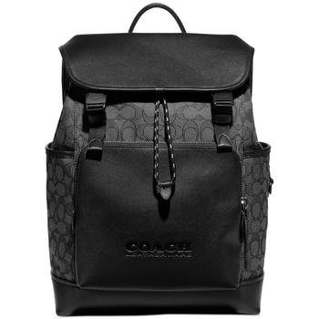 Coach双肩包, Coach | Men's Signature Jacquard League Flap Backpack商品图片 