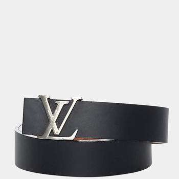 lv推荐, [二手商品] Louis Vuitton | Louis Vuitton Black/Silver Initiales Leather Belt商品图片 9折