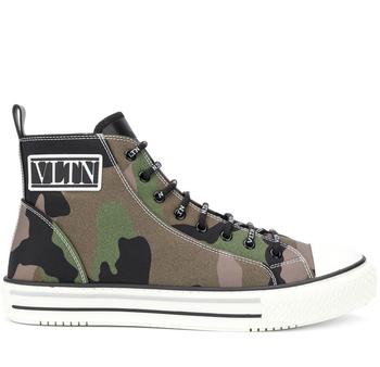美国valentino sneaker, Valentino | VALENTINO VLTN Giggies Camo High-Top Sneakers商品图片 6.1折