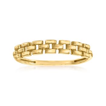 商品Canaria 10kt Yellow Gold Panther-Link Ring图片