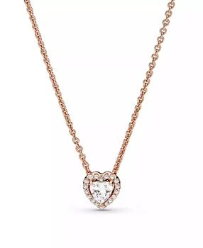 PANDORA | Timeless Sparkling Cubic Zirconia Heart Collier Necklace,商家Macy's,价格¥738