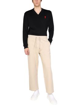 美国ami毛衣, AMI | Ami Alexandre Mattiussi Men's Black Other Materials Sweater商品图片 