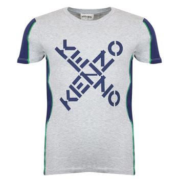 Kenzo | Grey Short Sleeve X Logo T Shirt商品图片,4折