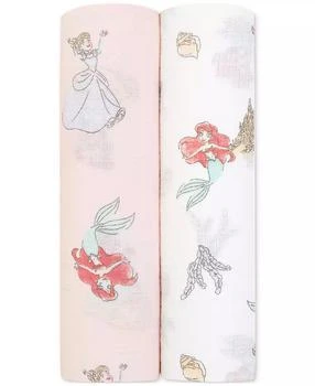 aden + anais | Baby Girls Mermaid Muslin Swaddles, Pack of 2,商家Macy's,价格¥184