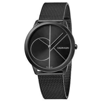 推荐Calvin Klein Men's K3M5145X Minimal 40mm Black Dial Stainless Steel Watch商品