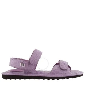 by FAR | Ladies Purple Haze Croco Embossed Gideon Sandals,商家Jomashop,价格¥593