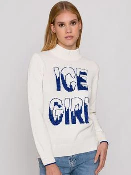 Mc2 Saint Barth | Half Turtleneck Sweater Ice Girl Lurex Graphic,商家Italist,价格¥1523