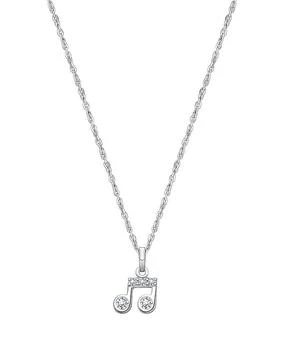 Tiny Blessings | Girls' Sterling Silver Magical Music Notes 13-14" Necklace - Baby, Little Kid, Big Kid,商家Bloomingdale's,价格¥487