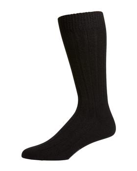 推荐Men's Ribbed Cashmere Dress Socks商品
