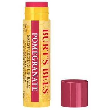 Burt's Bees | 100% Natural Origin Moisturizing Lip Balm Pomegranate with Beeswax and Fruit Extracts, Pomegranate Oil 满$40享8折, 满折