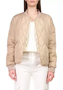 推荐Women's Relaxed Fit Nylon Bomber Jacket商品