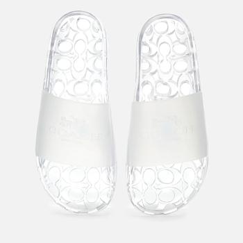 推荐Coach Women's Ulyssa Rubber Slide Sandals - Clear商品