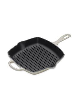 商品Le Creuset | Signature cast iron square grillit 26cm meringue,商家Harvey Nichols,价格¥1316图片