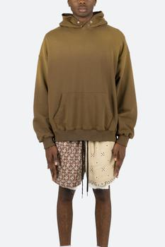 MNML | Button Neck Hoodie - Brown商品图片,额外7折, 额外七折