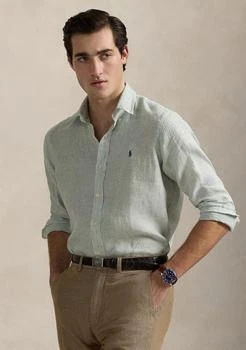 Ralph Lauren | Classic Fit Striped Linen Shirt,商家Belk,价格¥487