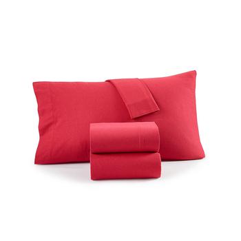 商品Charter Club | Solid Flannel Cotton 4-Pc. Sheet Set, King, Created for Macy's,商家Macy's,价格¥1383图片