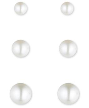 商品Anne Klein | Pearl Trio Stud Earrings,商家Lord & Taylor,价格¥187图片
