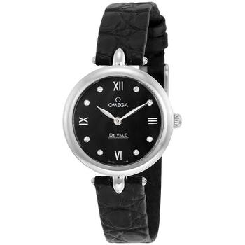 加拿大欧米茄手表, Omega | De Ville Prestige Black Dial Ladies Watch 424.13.27.60.51.001商品图片 5.2折