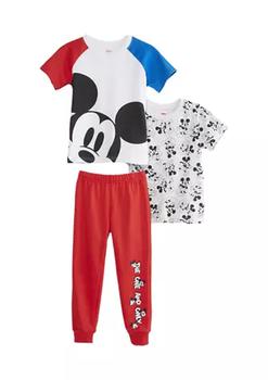 商品Boys 4-7 3 Piece The One and Only Mickey Pajama Set,商家Belk,价格¥69图片