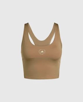 Stella McCartney | Stella McCartney - TrueStrength Yoga Cropped Tank, Woman, Brown, Size: XS,商家Stella McCartney,价格¥776