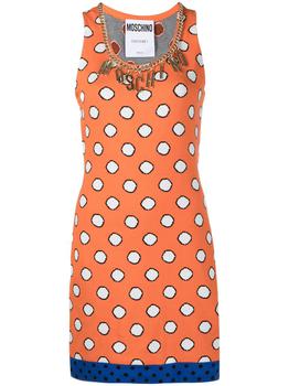 Moschino | Moschino Women's Orange Other Materials Dress商品图片,
