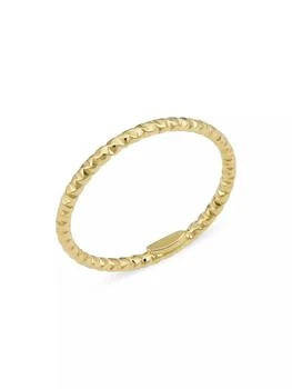 Oradina | 14K Yellow Solid Gold Skyline Ring,商家Saks Fifth Avenue,价格¥729