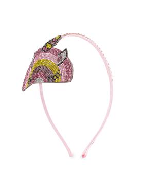 商品Girl's Crystal-Embellished Winking Unicorn Headband图片