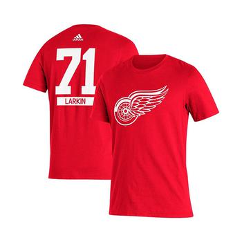 亚历山大王联名阿迪达斯, Adidas | Men's Dylan Larkin Red Detroit Red Wings Player Name and Number T-shirt商品图片 