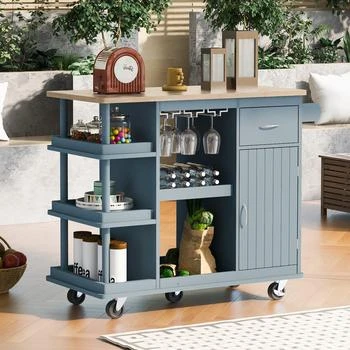 Simplie Fun | Multipurpose Kitchen Cart Cabinet,商家Premium Outlets,价格¥1494