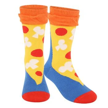 Happy Socks | Pizza slice logo socks in blue and yellow,商家BAMBINIFASHION,价格¥63