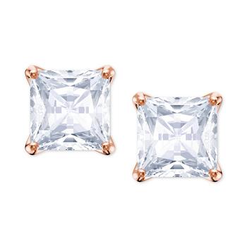 施华洛世奇耳钉, Swarovski | 女 时尚 水晶公主方形耳钉商品图片 