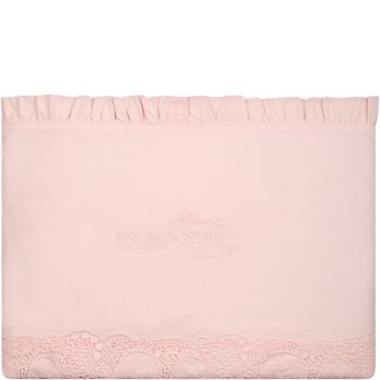 商品ERMANNO | Ermanno Scervino Junior Pink Blanket For Baby Girl With Logo,商家Italist,价格¥1415图片