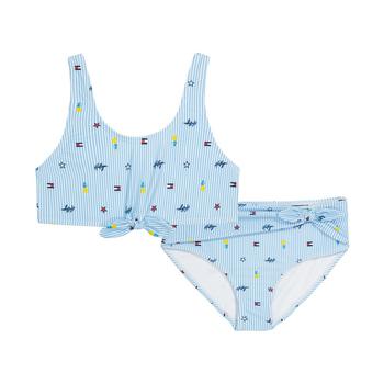 Tommy Hilfiger | Baby Girls Ithaca Stripe Icon Swimsuit, 2-Piece Set商品图片,1.9折