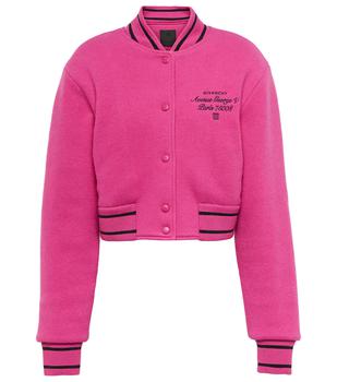 纪梵希女装衣服, Givenchy | Logo刺绣羊毛飞行员夹克商品图片 