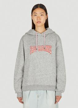 推荐Logo Embroidered Hooded Sweatshirt in Grey商品