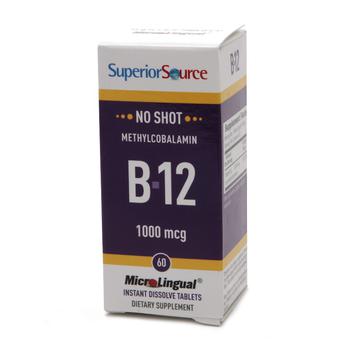商品Superior Source | No Shot Methylcobalamin B12 1,000mcg, Dissolve Tablets,商家Walgreens,价格¥82图片