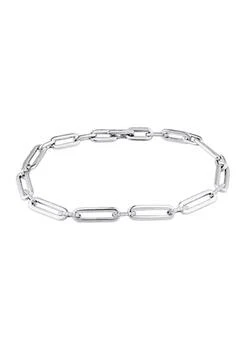 Belk & Co. | Co. 1 10 Ct. T.w. Diamond Paperclip Bracelet In Sterling Silver,商家Belk,价格¥1105