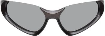 推荐Silver Exaggerated Sport Goggle Sunglasses商品