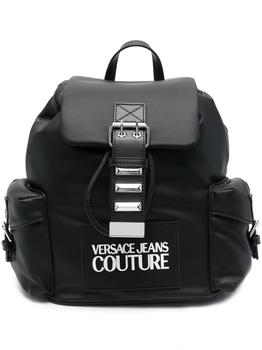 Versace | Versace Jeans Women's  Black Polyester Backpack商品图片,