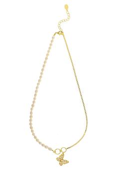 商品Rivka Friedman | Fresh Water Pearl Butterfly Necklace,商家Lord & Taylor,价格¥852图片