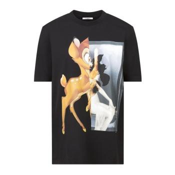Givenchy | 【预售3-7天】纪梵希  经典款女士纯棉圆领印花小鹿短袖T恤 （2色可选）BW700D304U-001商品图片,包邮包税