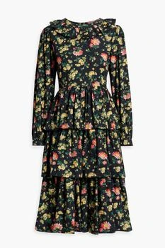 推荐Welsh tiered floral-print cotton-poplin dress商品