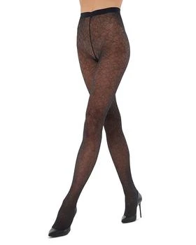 Wolford | Sheer Floral Lace Tights,商家Bloomingdale's,价格¥406