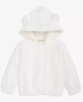 First Impressions | Baby Bear-Ear Hooded Faux-Sherpa Jacket, Macy's Exclusive,商家Macy's,价格¥74
