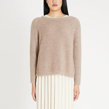 Max Mara, Weekend Max Mara | LISOTTE 沙色女士针织马海毛混纺毛衣【香港仓极速发货】商品图片 7.6折×额外5折, 额外五折